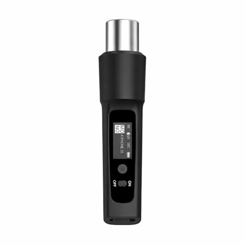 YOCOWOCO Ricevitore Bluetooth XLR wireless, adattatore audio XLR per altoparlanti PA e mixer audio, suono live e streaming, display di stato, batteria 14H, portata 30,5 m, ricarica USB-C (singolo)