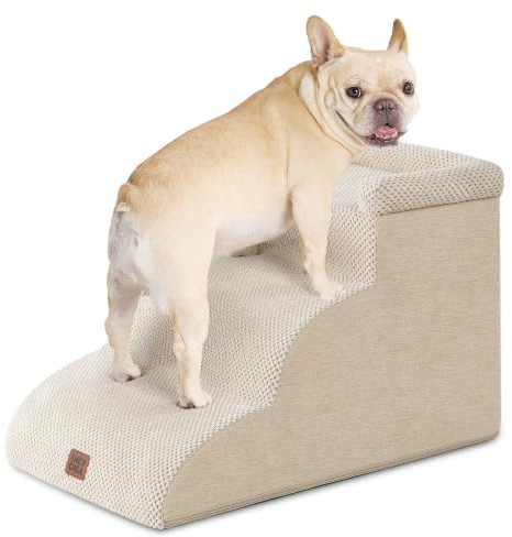EHEYCIGA Escalier Chien 3 Marches 35.5cm H, Rampe Chien pour Canapé Lit