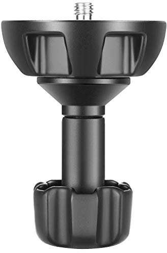 Neewer 75mm Bowl Adapter, Metal Half Ball Flat to Bowl Adapter Convert with 3/8-inch Screws Mount on Tripod and Fluid Head for Neewer TA60/2500/3500