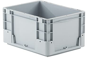 Provost Bac gerbable norme europe poignées fermées gris 20L - 40 x 30 x 22cm