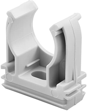 Gewiss SUPPORTO A CLIPS IN POLIMERO ANTICHOC - 25 mm - GRIGIO RAL 7035 (25 pezzi)