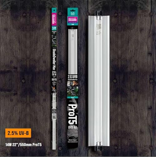 Arcadia ShadeDweller-MAX ProT5 UVB-Kit, 14W, 2,5% UV-B