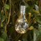 MARELIDA LED Solar Glühbirne mit Drahtlichterkette Solarleuchte in Glühbirnen-Form für Garten Terrasse Balkon Party Außen H: 14cm - mit Lichtsensor transparent (1 Stück)