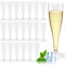 Copas de Champán y Cava, 20 unidades, de plástico, 100 ml, copas de champán, copas de champán, de plástico, para la recepción de champán, fiestas, picnics, bodas, cumpleaños