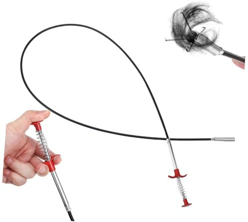 Hemobllo Drain Clog Cleaner Langer Abflussreinigungstool Mit Vier Klauen Für Toiletten Waschbecken Und Abflüsse Um Verstopfungen Zu Entfernen