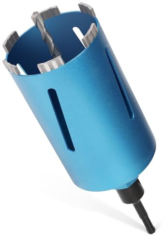 M22 Diamantbohrkrone Dosensenker für Kernbohrgeräte inkl. 10 mm Turbo, L 200mm | Ø102 mm | SDS-PLUS Adapter | Nass Trocken Bohrkrone Kernbohrer Lasergeschweißte zum Beton Granit Mauerwerk