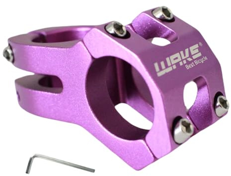 TRKIMAL 31.8 Short Handlebar Stem 45mm Stem for Road Bike, Mountain Bike, BMX, MTB, Cycling, Bicycle (Purple)