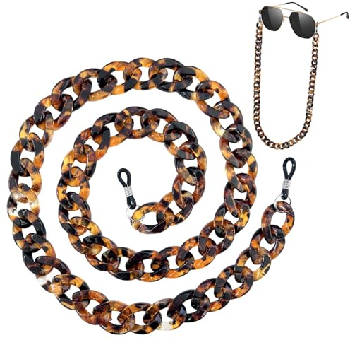ARWIG Catena per Occhiali da Donna | Catena per Occhiali da Sole in Acrilico | Cordino per Occhiali | Cordino per Occhiali Intorno al Collo da Donna | Eleganti cordini per Occhiali da Donna