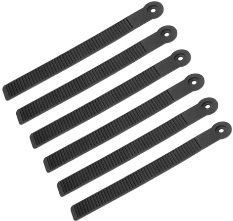 Luxshiny Correas de Fijación para Snowboard Ajustables 6 Piezas, Repuesto para Botas y Fijaciones de Esquí, Resistentes Hebilla de Trinquete, Accesorios para Deportes de Invierno