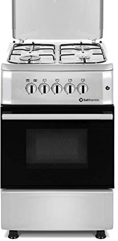 SOLTHERMIC F5S40G2I COCINA ACERO INOXIDABLE / 4 FUEGOS CON ENCENDIDO AUTOMATICO/HORNO CON GRILL/GAS BUTANO Y GAS CIUDAD