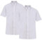 Trutex 2 Pack White School Shirts Boys - Short Sleeve Slim Fit Non-Iron Kids School Uniform (Age 14 Years / 14.5 Collar)