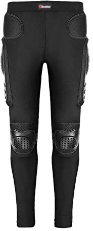 YOUCAI motorcykelbyxor vadderade skyddsbyxor, motorcykelbyxor, stretch, slim fit, sportiga motorcykelbyxor med skydd, skyddskläder, joggingbyxor, sportbyxor, svart, 3XL