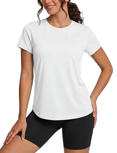 TACVASEN Women's T-Shirt Short Sleeve Outdoor Sport Shirt Quick Dry UV Protection UPF 50+ Tops Quick Dry Summer Running T Shirt