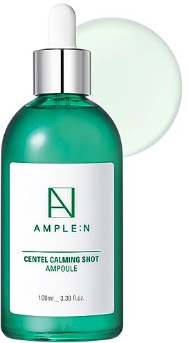 CORÉANA AMPLE:N Centel Beruhigungsspritze Ampulle – beruhigendes Gesichtsserum mit Centella Asiatica zur Beruhigung gereizter und empfindlicher Haut – Linderung von Rötungen (100 ml)