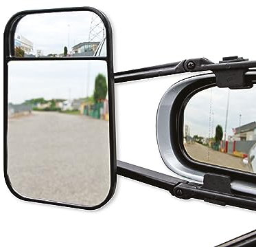 IWH Specchietto retrovisore per roulotte XL Duo 019606, 220 mm x 125 mm