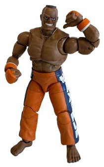 Jada Toys Street Fighter Figur DEE Jay (15 cm) - bewegliche Sammel- und Actionfigur aus Street Fighter 2: The Final Challengers, mit alternativem Kopf, Händen und Zubehör, ab 13 Jahre