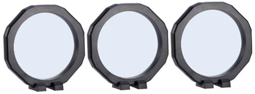 CALLARON 3 Stück Displaybox Schwimmende Schmuckvitrine Schattenbox 8 Cm Schwarz