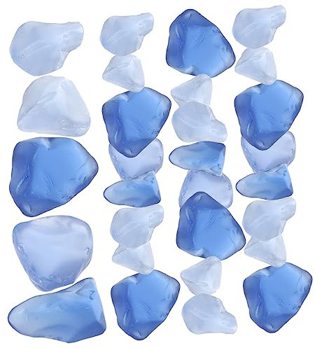 JUMPLAWN 1ensemble Graviers Décoratifs pour Aquarium De Naturel Polie pour Terrarium Et Aquariums Graviers Colorés pour Poissons Et Crevettes