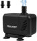 PlayDen Tauchpumpe, 1500L/H Wasserpumpe Klein Aquarium Pumpe Teichpumpe, 15W Aquarienpumpe Wasserspielpumpe für Garten Teich Brunnen, Brunnenpumpe mit Hubhöhe 1.6M, Kabel 1.4M, 2 Düse 13mm/16mm