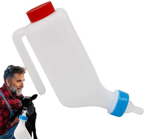 Bouteilles d'alimentation pour chèvres, bouteilles d'alimentation pour chèvre, bouteilles d'alimentation de 800 ml pour agneau, outil de reproduction d'animaux avec échelle pour petits moutons