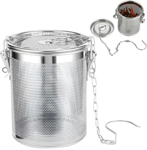 Passoire à épices en acier inoxydable, filtre à épices, pour tasses et théières - Idéal comme sachet de thé réutilisable - Passoire à épices - Boule à thé - Passe au lave-vaisselle - Sans plastique