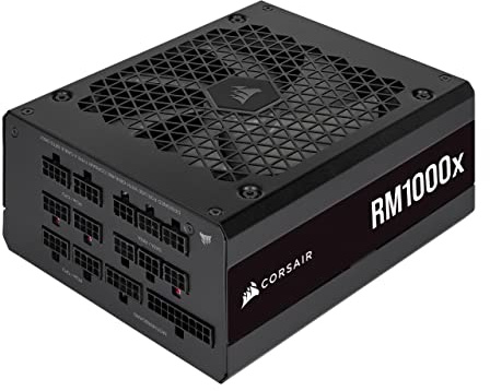 Corsair RM1000x 80 PLUS Gold Fuente de Alimentación 1000W ATX Modular (Ventilador Levitación Magnética 135mm, Amplia Compatibilidad), Negro (Reacondicionado)