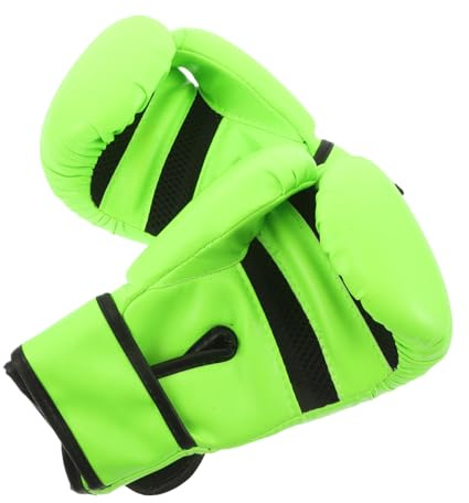SUPVOX Guanti da Boxe per Verde con Imbottitura in Schiuma Protettiva Guantoni Kickboxing per Allenamento e Sparring Youth Adatti per Taekwondo e Karate