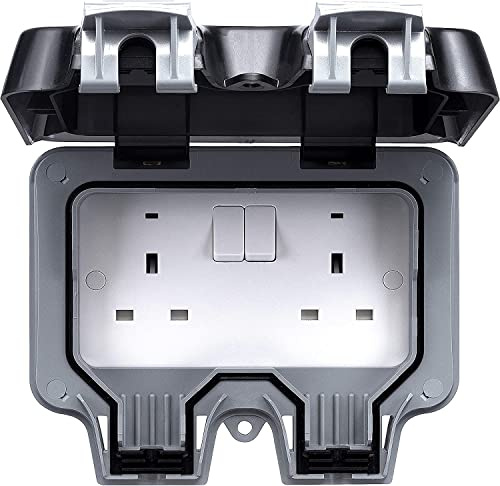 BG ELECTRICAL OUTDOOR SWITCHED SOCKET 2G DP 13A