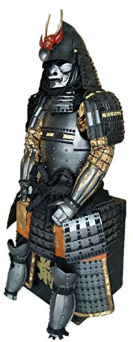 Armorj Yuanjia Japansk Pansardräkt Bärbar Rüstung Samurai Akai Oni Persika Spöke Röd Toyotomi Familj Silver O22