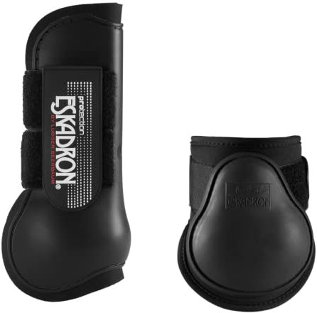 Eskadron Protection Boots Gamaschen + Streichkappen 4er Set VB/WB schwarz