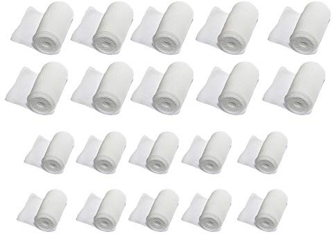 varivendo Notizblock + 20 Stück elastische Fixierbinde Figo Mullbinden 4er in Faltschachtel