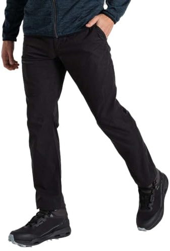 Craghoppers Mens Trousers With 3 Pockets Brisk Walking DofE Awards Approved Outdoor Pants, Black, 36W Long EU