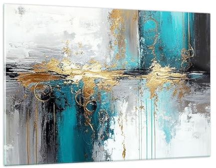 Quadri Moderni Soggiorno Art Deco Pezzo Moderno Quadro su Vetro 120x80cm Stampe da Parete in Vetro Camera da Letto Cucina 1 pezzo Wall Art Grandi XXL Decorazione Murale Grafica Immagini GAA120x80-5774