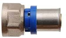 Raccordo dritto femmina a pressare per multistrato - Diametro 16X1/2