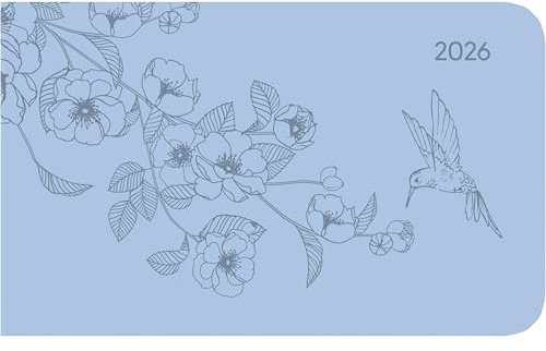 Alpha Edition - Ladytimer TO GO Deluxe Sky 2026 – Taschenkalender 9 x 15 cm – Weekly – hochwertiger Planer mit Tucson-Einband & Motivprägung – 128 Seiten – kompakter Terminplaner für unterwegs