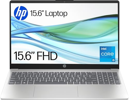 HP 15.6 Laptop | Intel Core i5-1334U Processor | 16 GB RAM | 1 TB SSD | Intel Iris Xᵉ Graphics | FHD Display | Up to 9.75 hrs battery | Windows 11 | Dual Speakers | Natural Silver | 15-fd0003sa