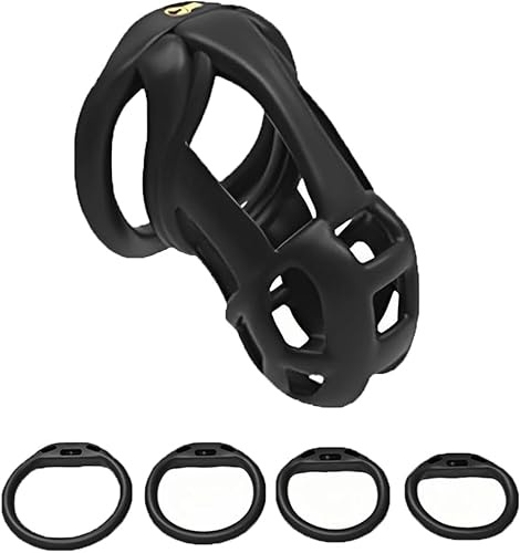 Chastity Cage Uomo Gabbia Pene Sissy Cintura Di Castità Maschile Cock Cage Erotitici Sexy Per Coppie (Bend,Small)