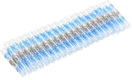 1000 conectores termorretráctiles de cobre estañado azul AWG16-14 con manguito de sellado de soldadura for uso automotriz y marino.