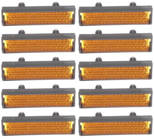 TOKIDNY 20 pezzi Riflettori per Pedali Bicicletta Portatili Alta Visibilità Sicurezza Notturna Accessori Sostituibili Resistenti Sole Pioggia Montagna