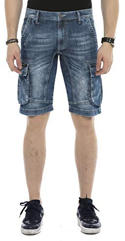 Cipo & Baxx Pantacourt cargo pour homme avec 6 poches