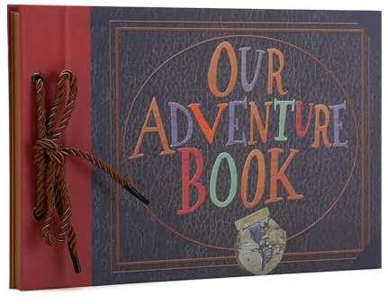 AIOR Adventure Book Album Fotografico, Scrapbooking Album Foto 80 Pagine, Fai da te Guestbook Anniversario Matrimonio, Regalo Compleanno per Donna Ragazza (B)