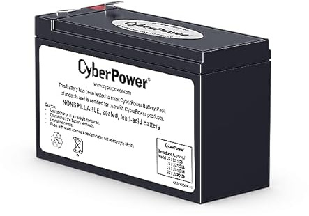 CyberPower RBP0139 Einzel-Batterie 12 V 7,2 Ah für USV-Systeme, Replacement Battery Pack mit wartungsfreier, versiegelter Blei-Gel-Batterie, auslaufsicher, Gewicht 2,35 kg, Maße 65 x 93,5 x 151 mm