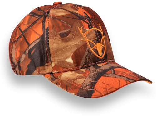 Royal Hunter® Casquette de Chasse Orange - Qualité Supérieure pour la Chasse à la Pression et à la Serre - Visibilité et Sécurité Optimales