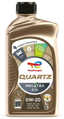 TotalEnergies Quartz Ineo Xtra EC6 0W20 Engine Oil Advanced Synthetic 1L - ACEA C6/C5, API SP, ILSAC GF-6A - Eco-Science Technology