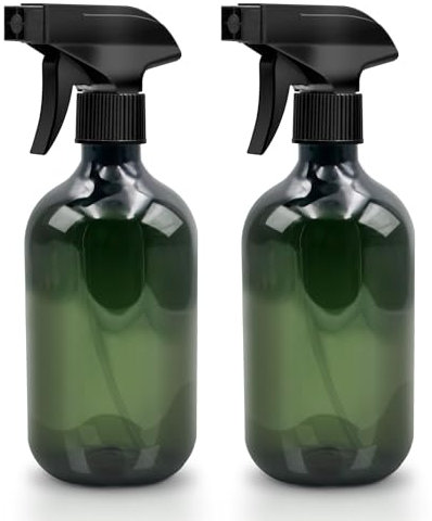 Criveple Lot de 2 flacons pulvérisateurs vides de 500 ml pour plantes, avec pointes de pulvérisation réglables, pour le nettoyage de la maison, du jardin, des plantes, du coiffeur (vert)
