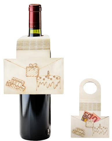 Oizemori Wunscherfüller Geldgeschenk Flaschenetiketten, Kreative Flaschenetikett Geldgeschenke zum Geburtstag, Originelles Geburtstagsgeschenk & Deko für Frauen und Männer, Entworfen für Geburtstage