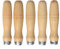 Holzfeile Griff mit starken Metallkragen für 351mm - 455mm Feilen, Raspeln oder Holzmeißel (5 Pack) (Groß)