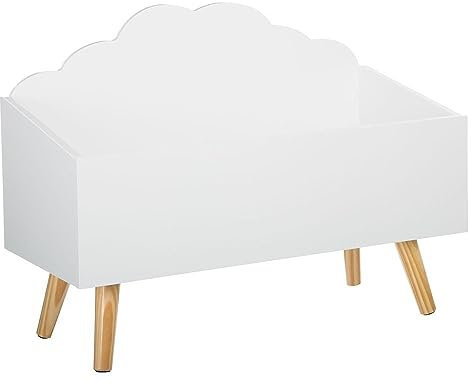 ATMOSPHERA CREATEUR D'INTERIEUR Scatola per giocattoli in legno per bambini nuvola bianca.