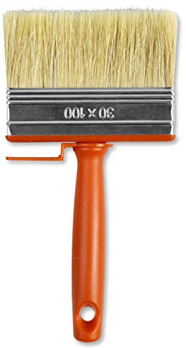 Vetrineinrete® Pennello da imbianchino con setole lunghe e morbide pennellessa per pitturare verniciare dipingere plafonetta per colla da parati 30x100 mm G34