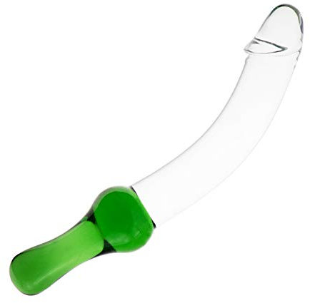 Glas Analplug, Kristall Analdildo Buttplug mit Griff und Eichel, Prostata-Massagegerät G-Punkt Masturbator Sexspielzeug für Männer und Fraun Roluck